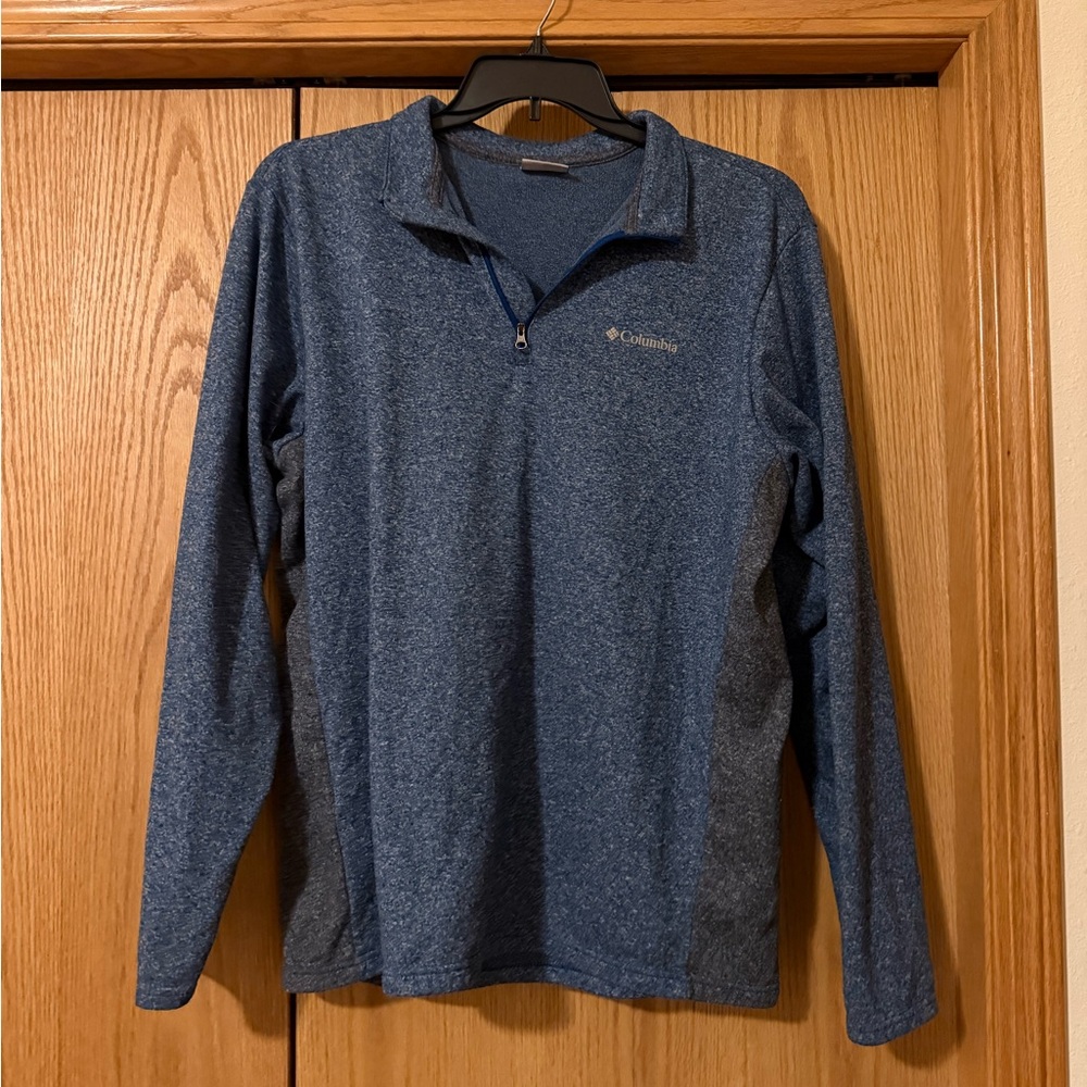 Columbia Blue Quarter-Zip Sweatshirt Fleece